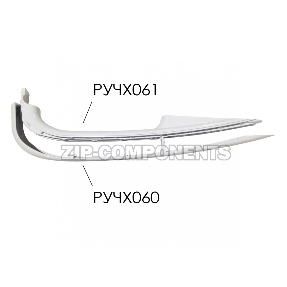 Накладка ручки холодильника (нижняя) 17 серии Атлант 331603304601